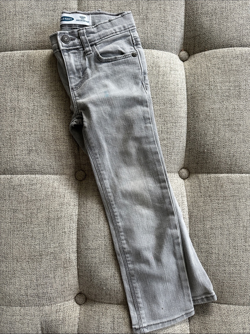 Old Navy boys Light Gray Skinny Jeans